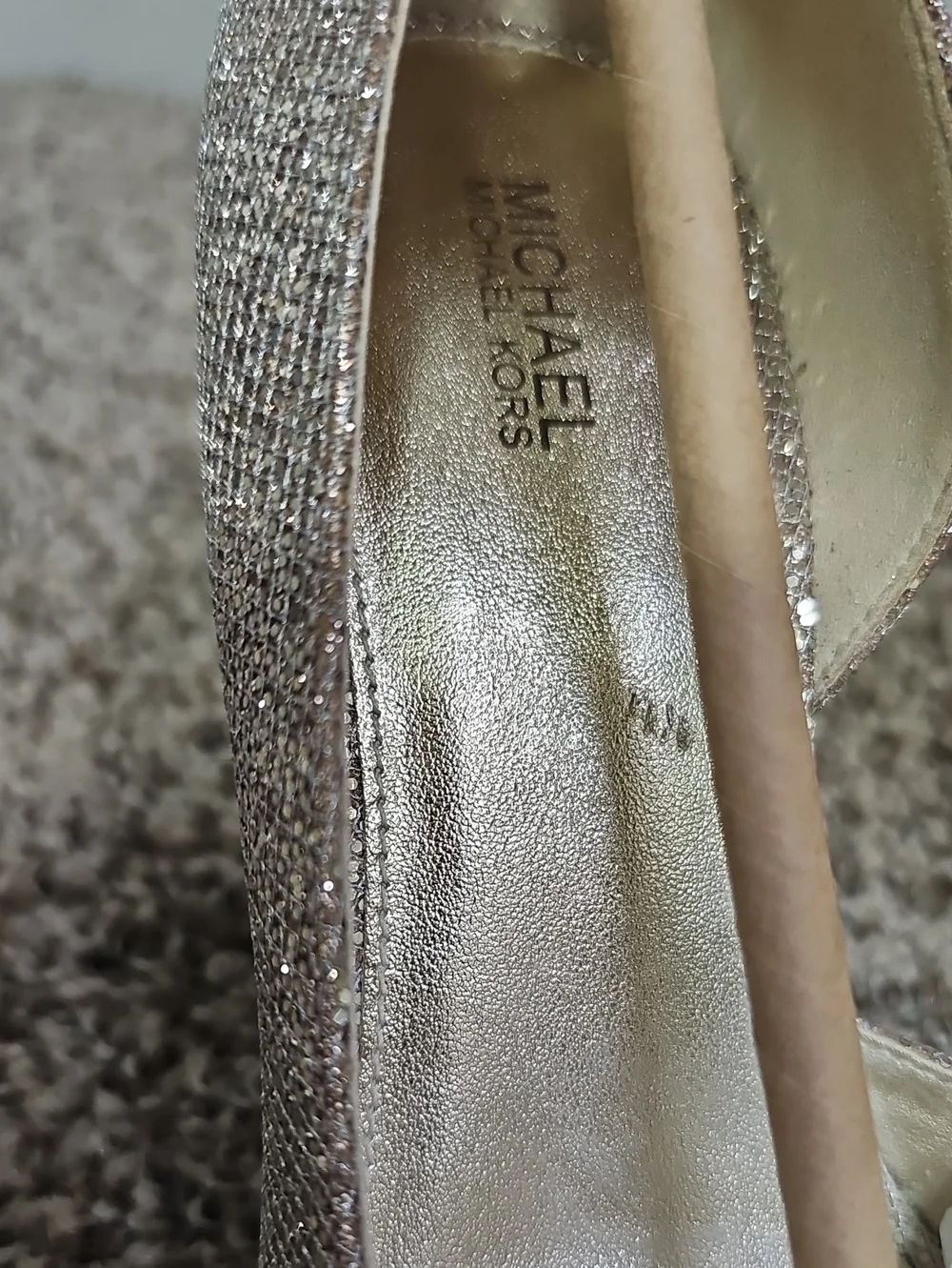 MICHAEL KORS GLITTER D'ORSAY PUMPS BFPM-08-170